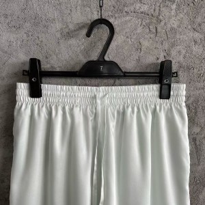「#4482」CASABLANCA Colorful portrait pattern silk white shorts