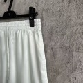 「#4482」CASABLANCA Colorful portrait pattern silk white shorts