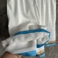 「#4484」CASABLANCA White shorts in silk jacquard with orange pattern