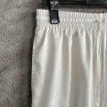 「#4484」CASABLANCA White shorts in silk jacquard with orange pattern