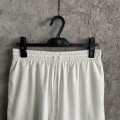 「#4484」CASABLANCA White shorts in silk jacquard with orange pattern