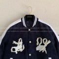 「#4488」Louis Vuitton Embroidered printed beaded cotton coat