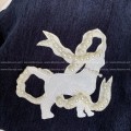 「#4488」Louis Vuitton Embroidered printed beaded cotton coat