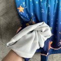 「#4499」CASABLANCA Blue silk shorts with marine animal print