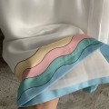 「#4503」CASABLANCA White silk shorts with glass house pattern