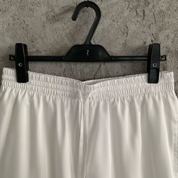 CASABLANCA White silk shorts with glass house pattern