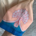 「#4505」CASABLANCA Fantasy pattern silk shorts