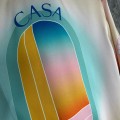 「#4506」CASABLANCA Dreamy pattern silk T-shirt