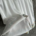「#4507」CASABLANCA White silk shorts with tennis racket pattern