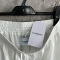「#4507」CASABLANCA White silk shorts with tennis racket pattern
