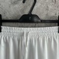 「#4507」CASABLANCA White silk shorts with tennis racket pattern