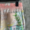 「#4519」CASABLANCA Thinker linen shorts