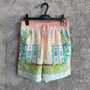 「#4519」CASABLANCA Thinker linen shorts