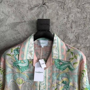 「#4520」CASABLANCA Thinker linen T-shirt