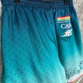 「#4521」CASABLANCA Stadium pattern silk shorts