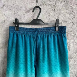 「#4521」CASABLANCA Stadium pattern silk shorts