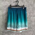 「#4521」CASABLANCA Stadium pattern silk shorts