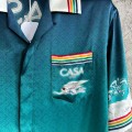 「#4522」CASABLANCA Stadium graphic silk T-shirt