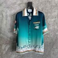 「#4522」CASABLANCA Stadium graphic silk T-shirt