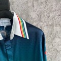 「#4523」CASABLANCA Stadium pattern silk shirt