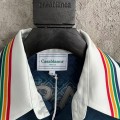 「#4523」CASABLANCA Stadium pattern silk shirt
