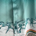 「#4523」CASABLANCA Stadium pattern silk shirt
