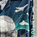 「#4524」CASABLANCA Silk shirt with celestial sphere pattern