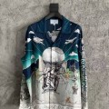 「#4524」CASABLANCA Silk shirt with celestial sphere pattern