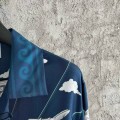 「#4524」CASABLANCA Silk shirt with celestial sphere pattern