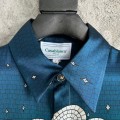 「#4525」CASABLANCA Torch pattern silk shirt