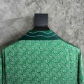 「#4527」CASABLANCA Silk T-shirt with hem pattern