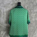「#4527」CASABLANCA Silk T-shirt with hem pattern