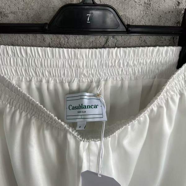 CASABLANCA Early Spring Fountain Pattern Silk Shorts