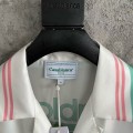 「#4529」CASABLANCA Early Spring Fountain Pattern Silk T-shirt