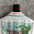 「#4529」CASABLANCA Early Spring Fountain Pattern Silk T-shirt