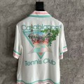 「#4529」CASABLANCA Early Spring Fountain Pattern Silk T-shirt