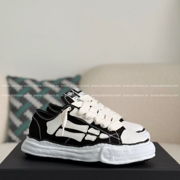 「#4531」Maison Mihara Yasuhiro x  AMIRI Skel- Top Low canvas shoes