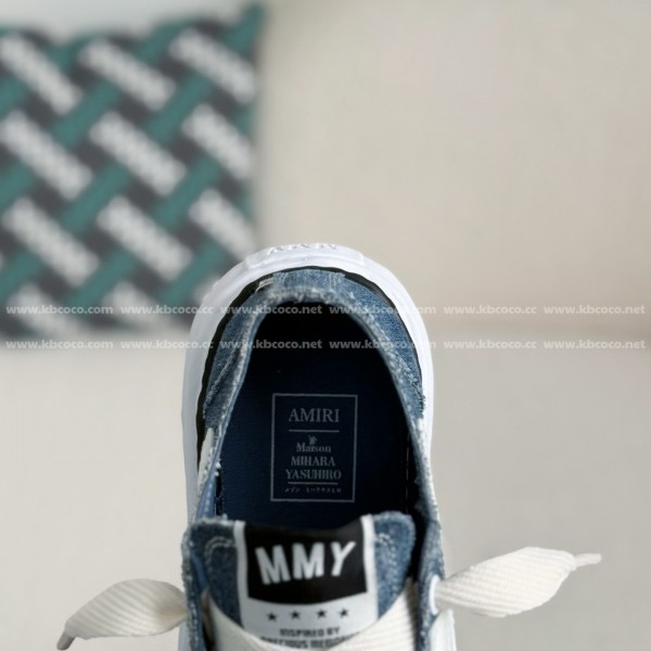 Maison Mihara Yasuhiro x  AMIRI Skel- Top Low canvas shoes