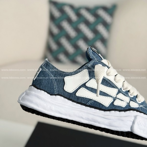 Maison Mihara Yasuhiro x  AMIRI Skel- Top Low canvas shoes