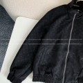 「#4550」Louis Vuitton ss25 Spring And Summer Series Embossed Suede Jacket