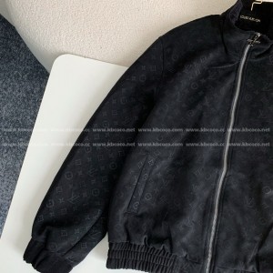 「#4550」Louis Vuitton ss25 Spring And Summer Series Embossed Suede Jacket