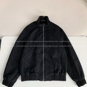 「#4550」Louis Vuitton ss25 Spring And Summer Series Embossed Suede Jacket