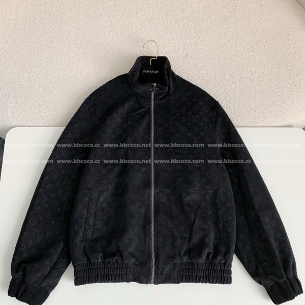 「#4550」Louis Vuitton ss25 Spring And Summer Series Embossed Suede Jacket