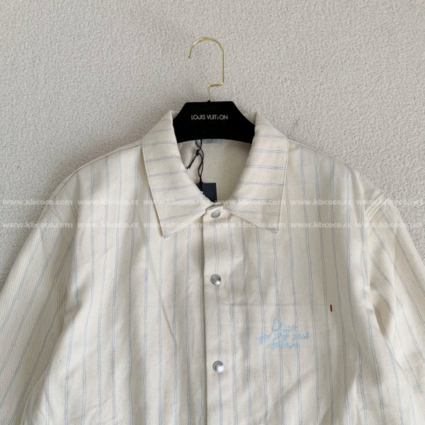 Dior ss25 Summer Series Striped Shirt Jacket