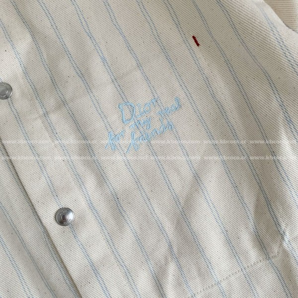 Dior ss25 Summer Series Striped Shirt Jacket