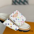 「#4557」LOUIS VUITTON x MURAKAMI Leather Flip Flops