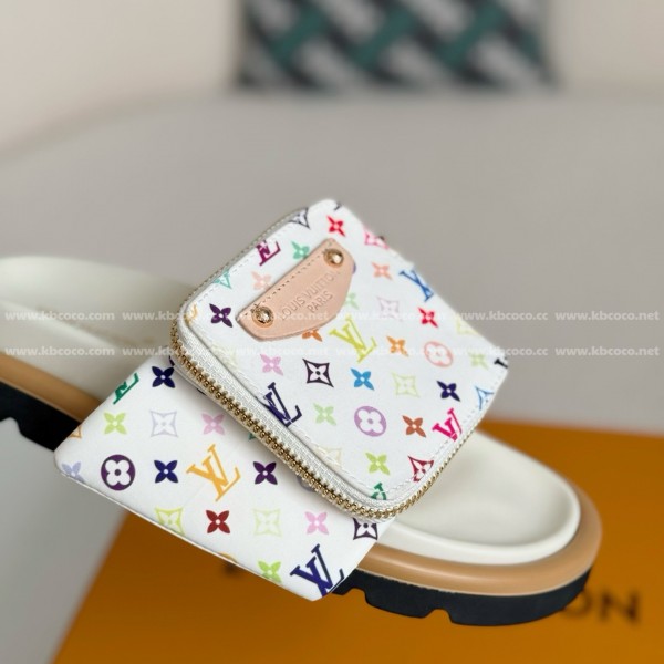 LOUIS VUITTON x MURAKAMI Leather Flip Flops