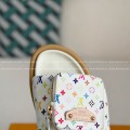 「#4557」LOUIS VUITTON x MURAKAMI Leather Flip Flops