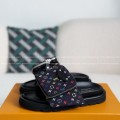 「#4558」LOUIS VUITTON x MURAKAMI Leather Flip Flops