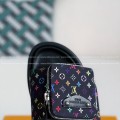 「#4558」LOUIS VUITTON x MURAKAMI Leather Flip Flops